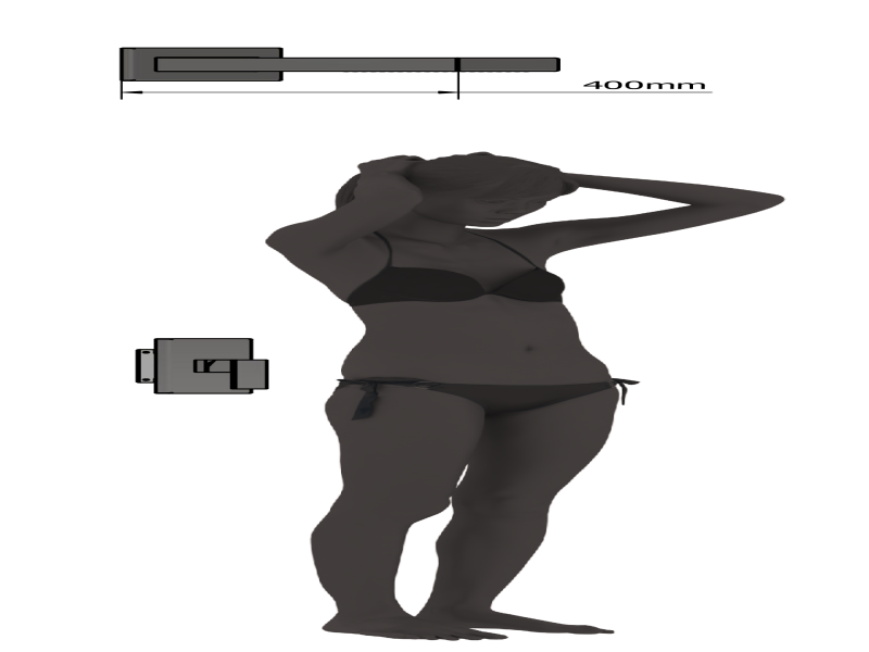 size indication: the model is 180 cm tall