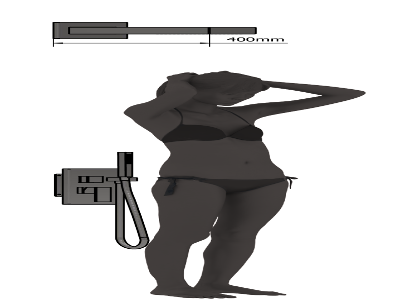 size indication: the model is 180 cm tall