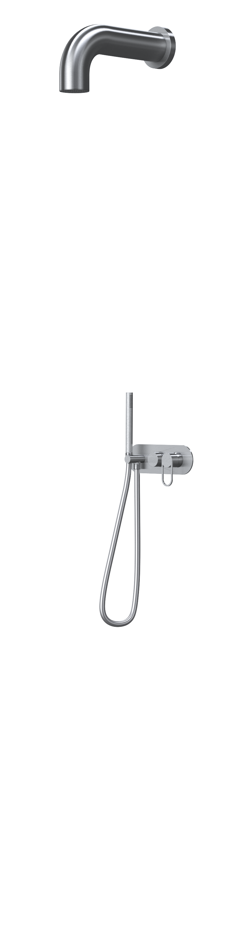 single handle mixer (H&C water) + handshower
