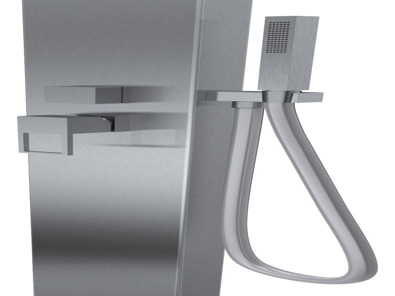 single handle mixer (H&C water) + handshower close up