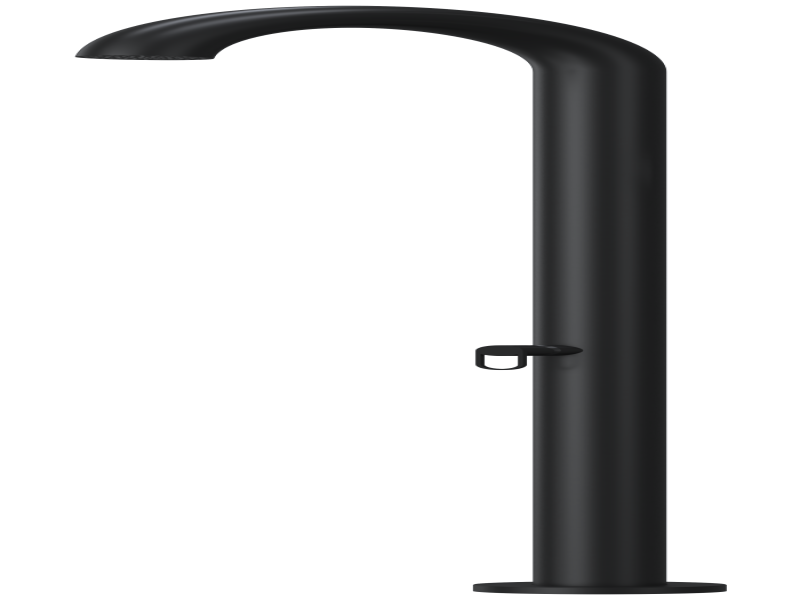 single handle mixer (H&C water) in black