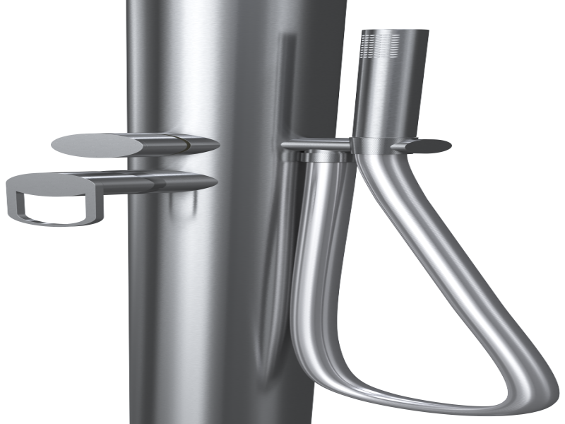 single handle mixer (H&C water) + handshower close up