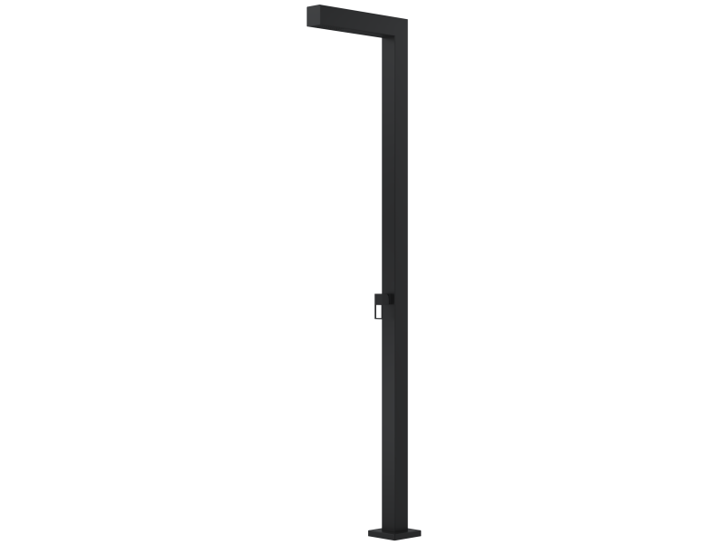 single handle mixer (H&C water) in black