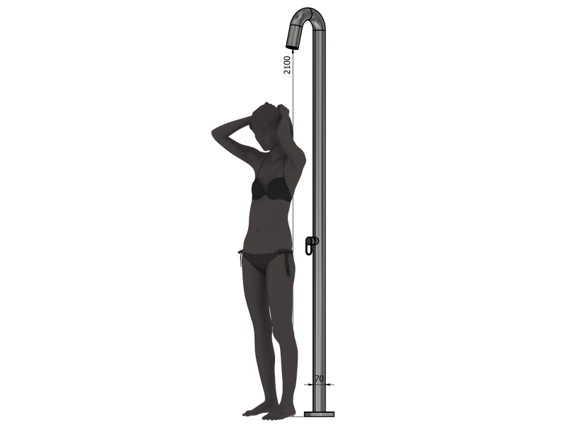<abbr title=Translation missing (en)></picture>maatindicatie: het model is 180 cm lang</abbr>