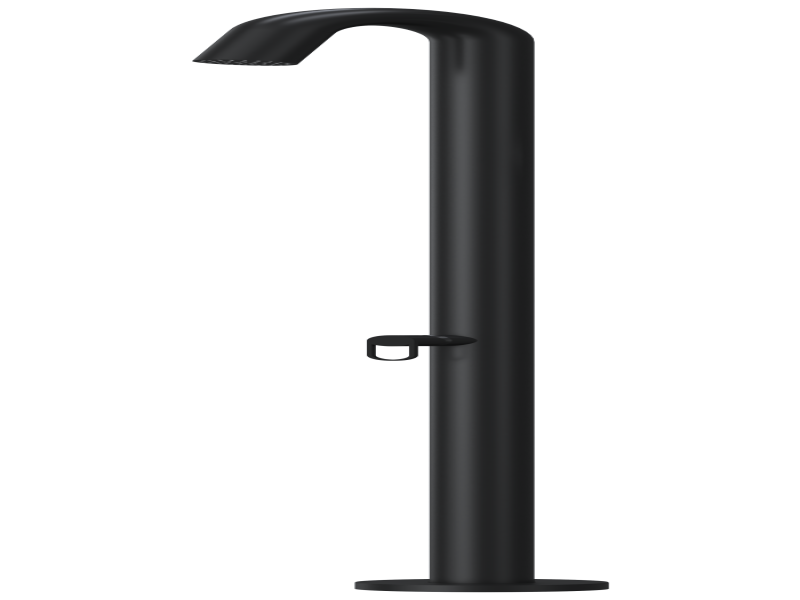 single handle mixer (H&C water) in black