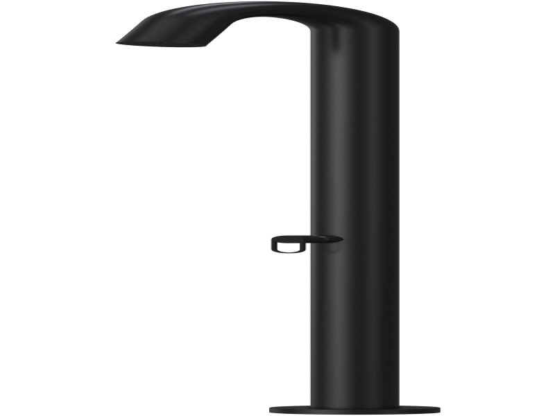 single handle mixer (H&C water) in black