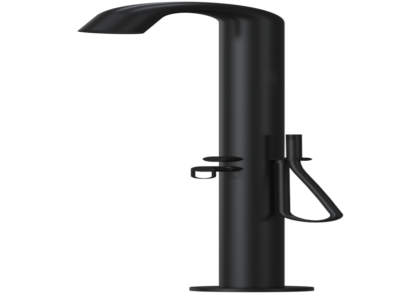 single handle mixer (H&C water) + handshower in black